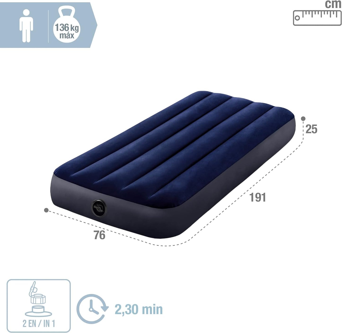 Matelas gonflable Classic Downy 1 personne  Taille 76x191x25 cm